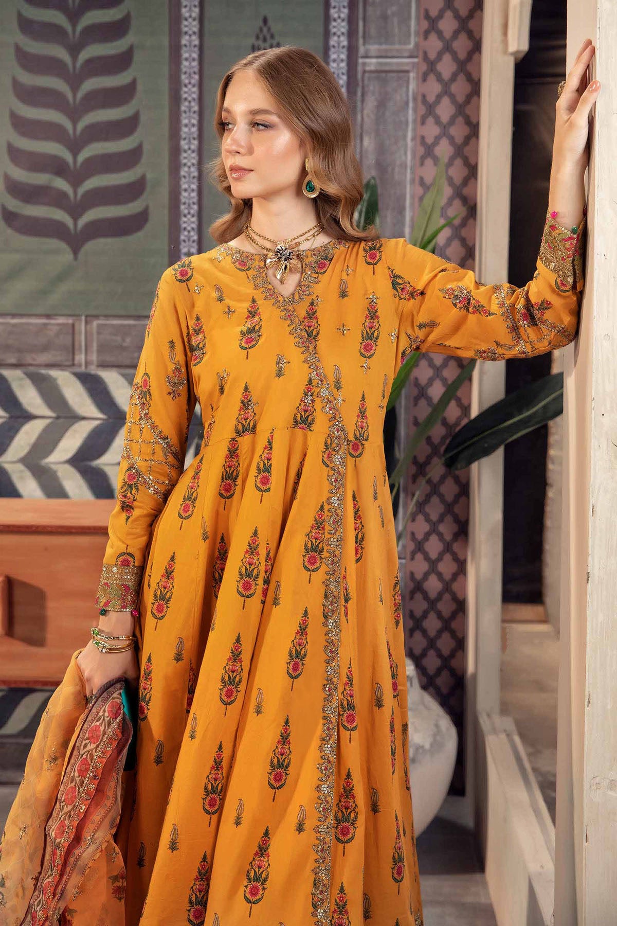 3 Piece Printed Lawn Suit | DW-PF24-03