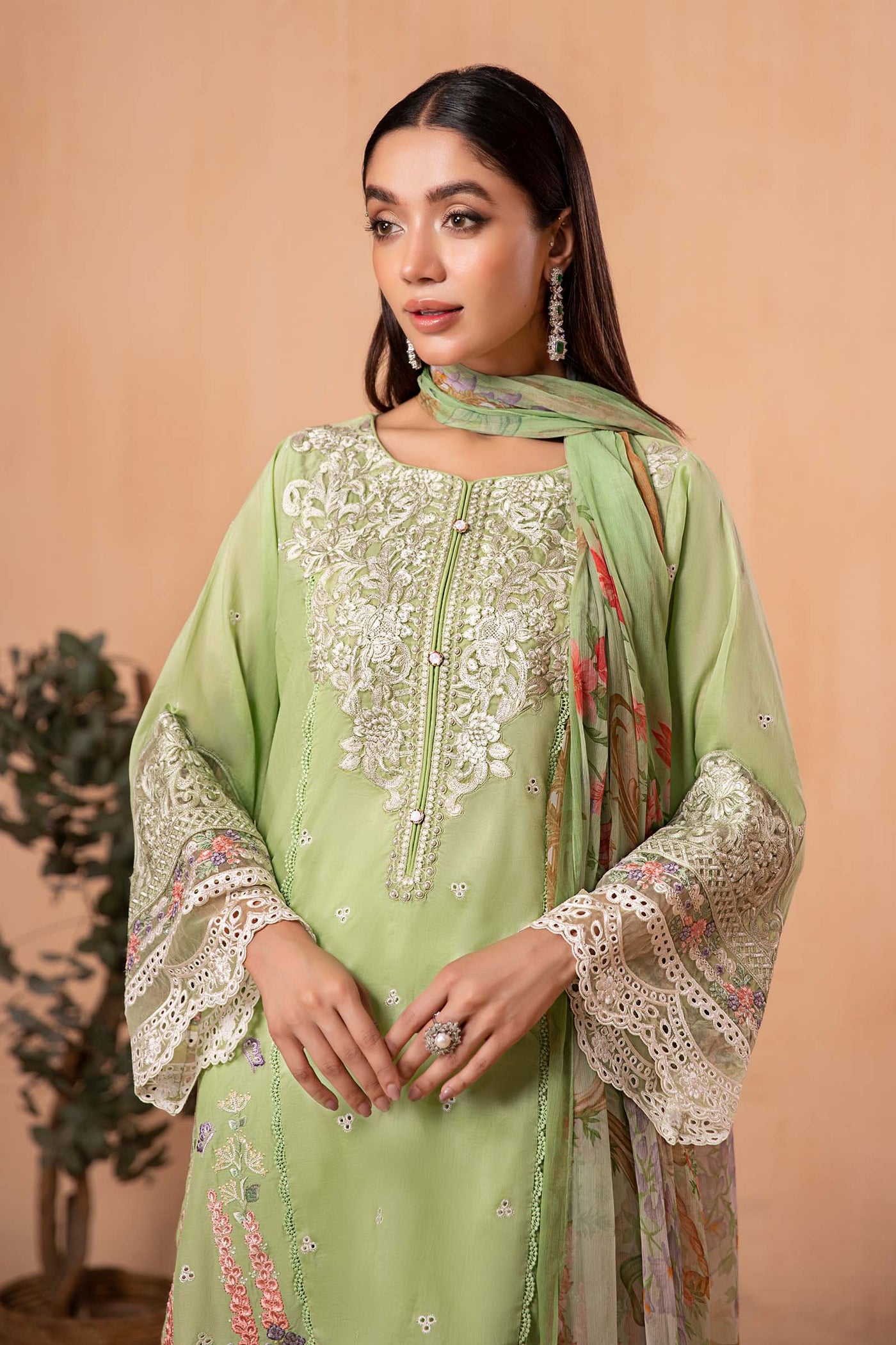 3 Piece Embroidered Lawn Suit | DW-EA24-37