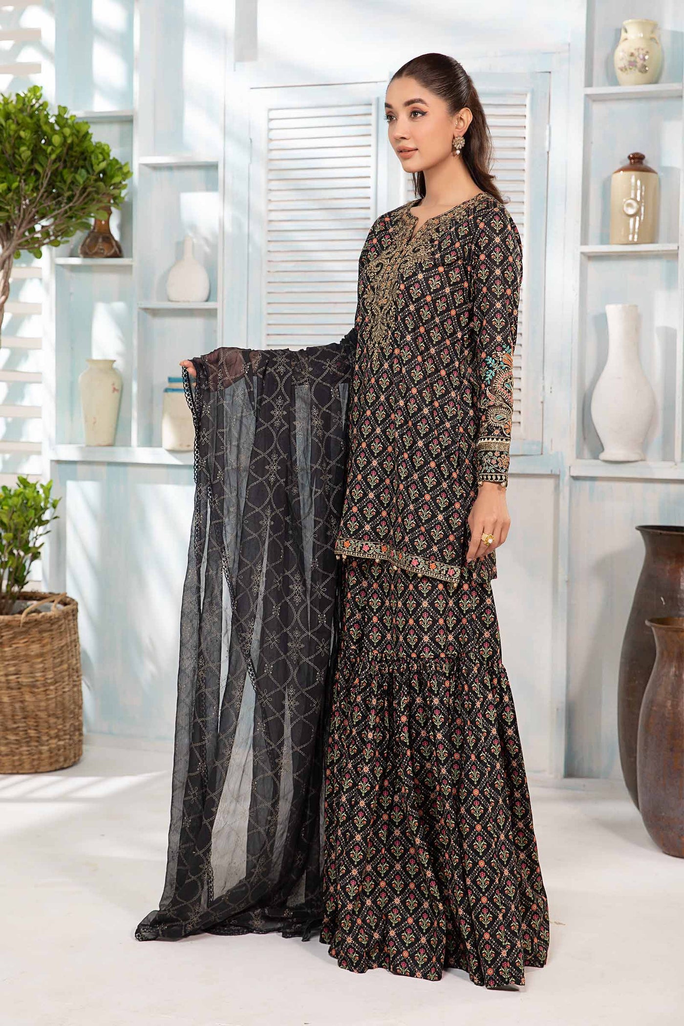 3 Piece Printed Lawn Suit | DW-EA24-71