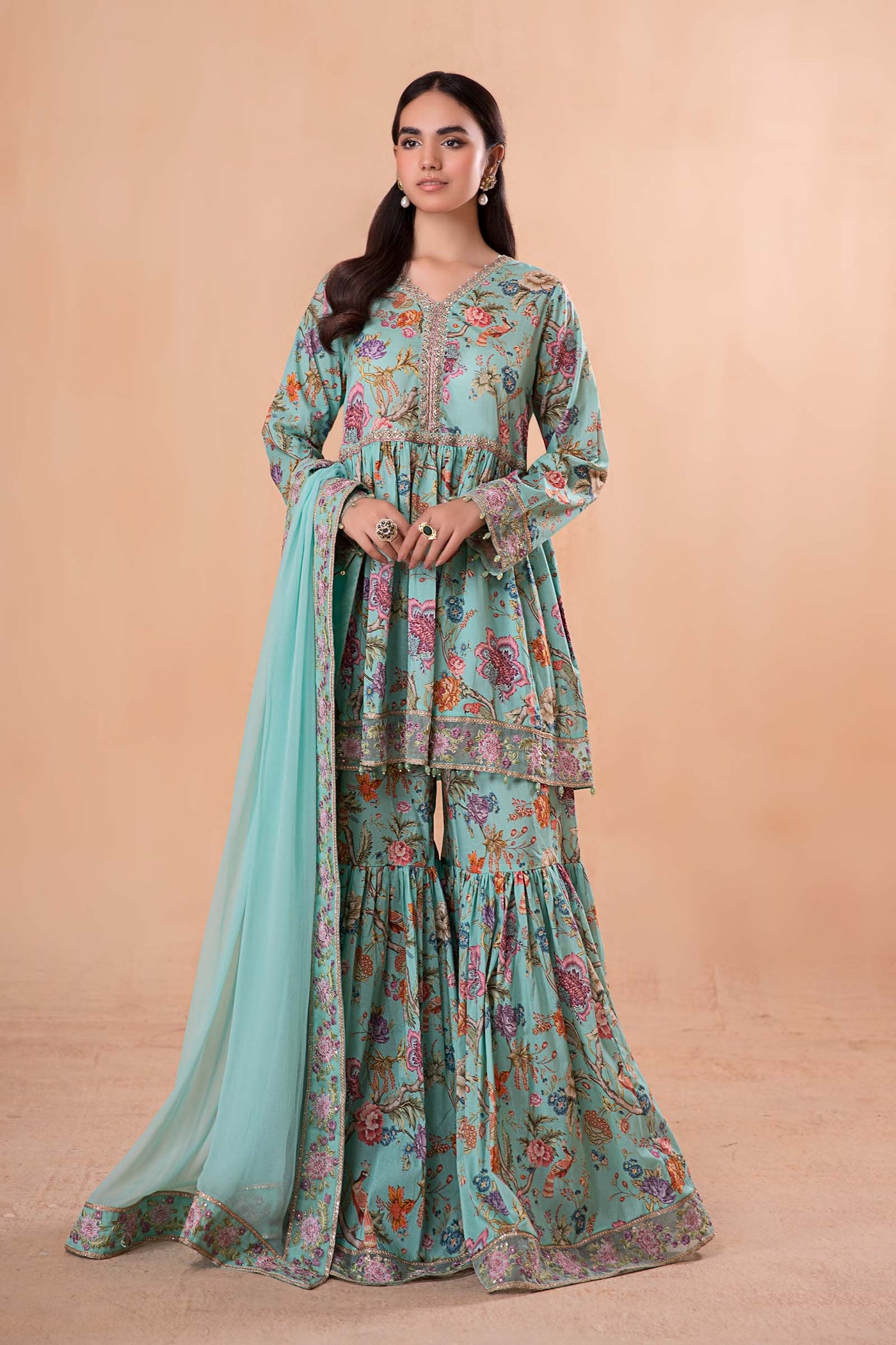 3 Piece Printed Lawn Suit | DW-EA24-79