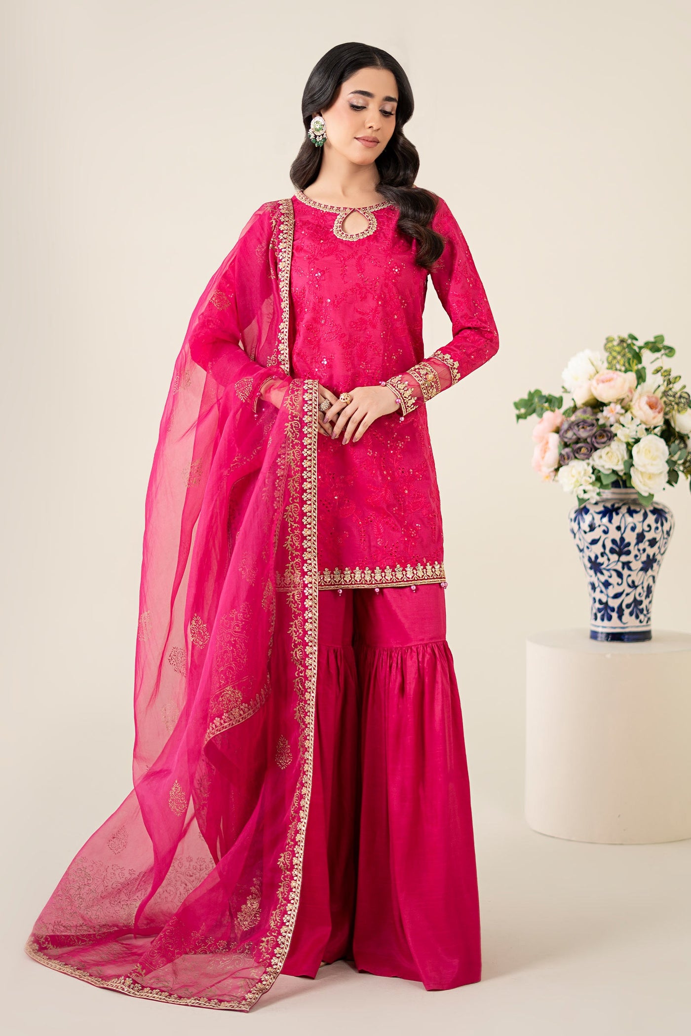 3 Piece Embroidered Lawn Suit |  DW-EA25-11