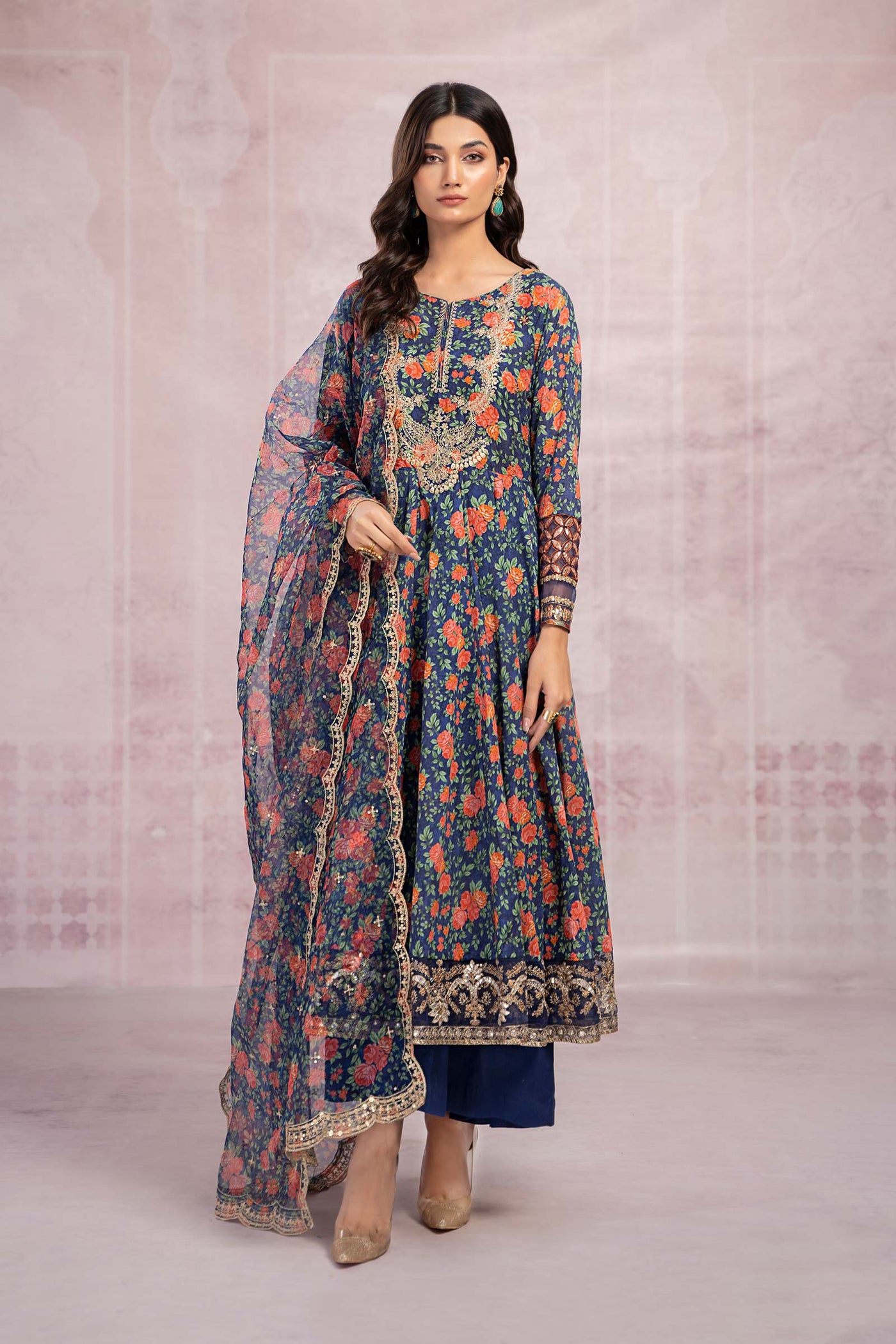 3 Piece Printed Lawn Suit | DW-EF23-47R1