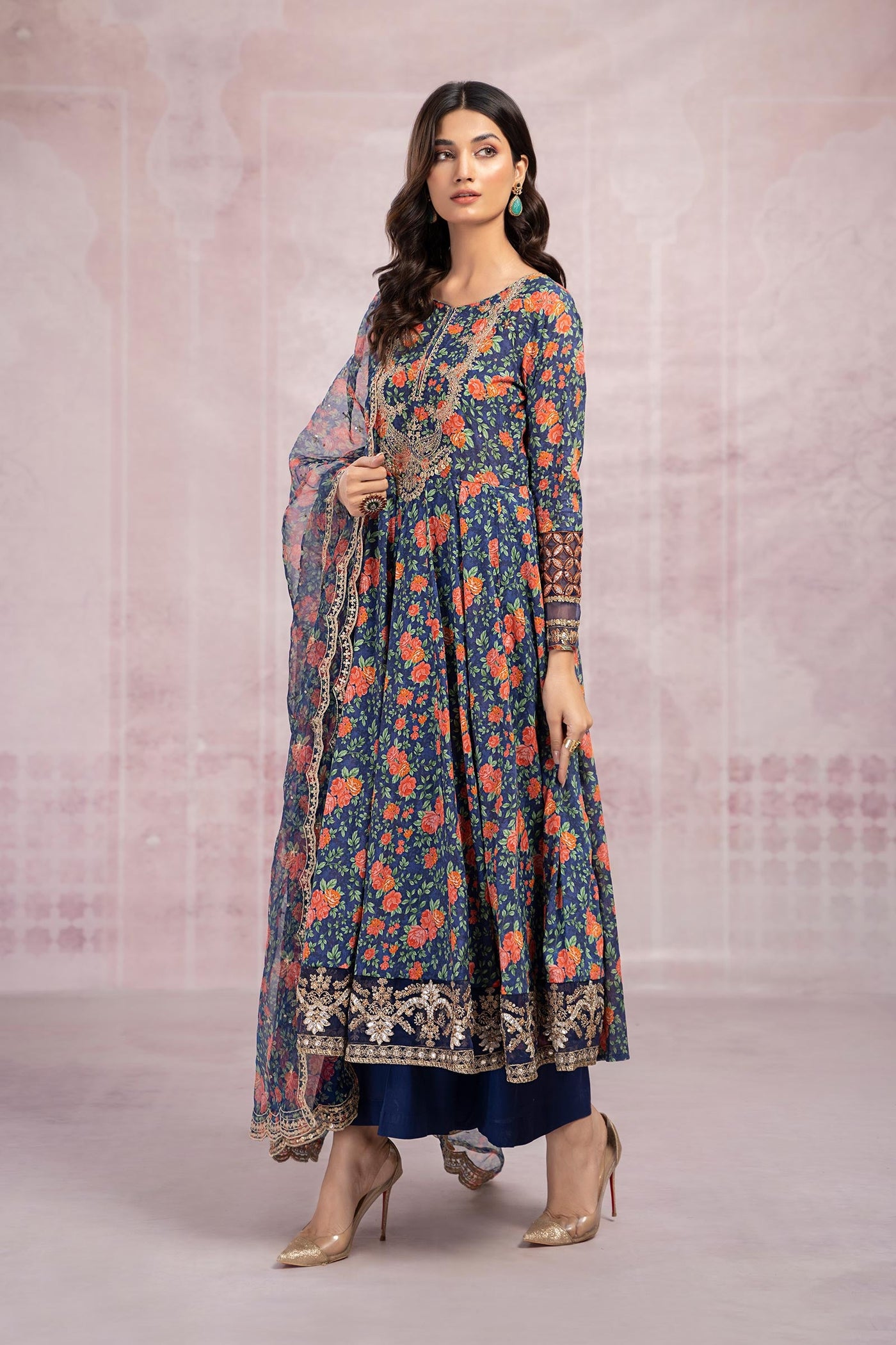 3 Piece Printed Lawn Suit | DW-EF23-47R1