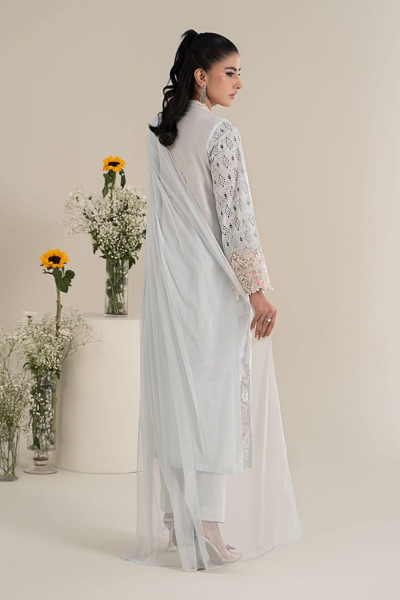 3 Piece Embroidered Lawn Suit | DW-EF25-07