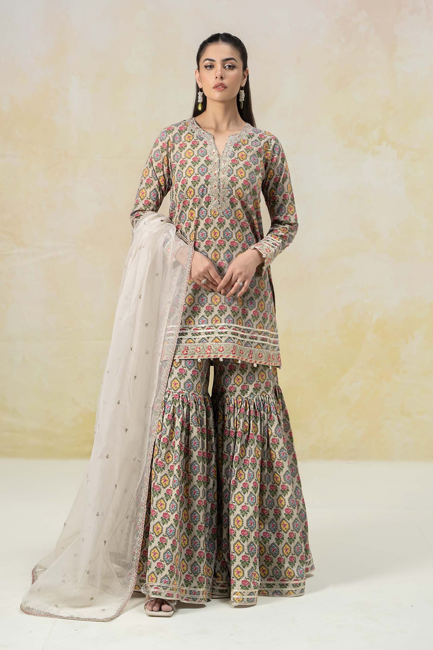 3 Piece Printed Lawn Suit | DW-EF25-25