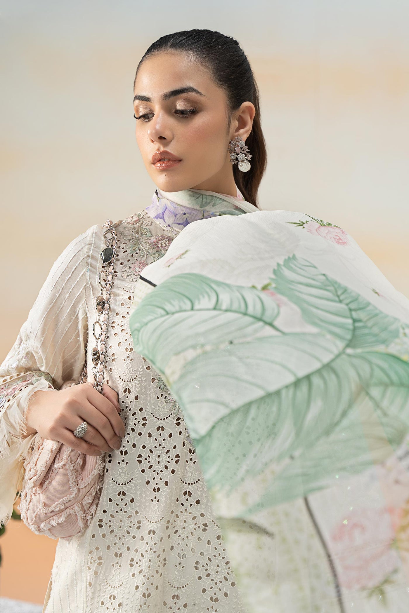 3 Piece Embroidered Lawn Suit | DW-EF25-66