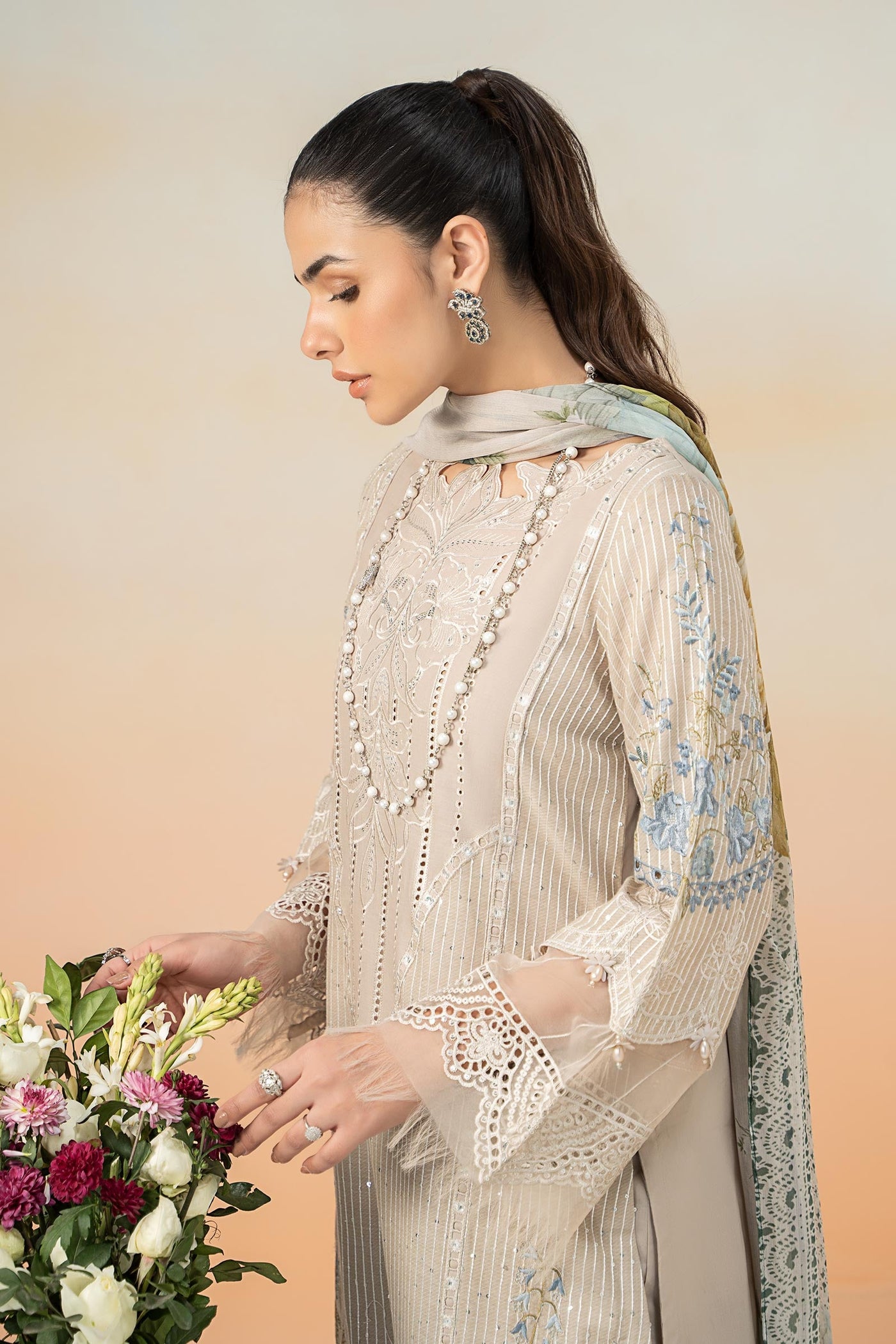 3 Piece Embroidered Lawn Suit | DW-EF25-67