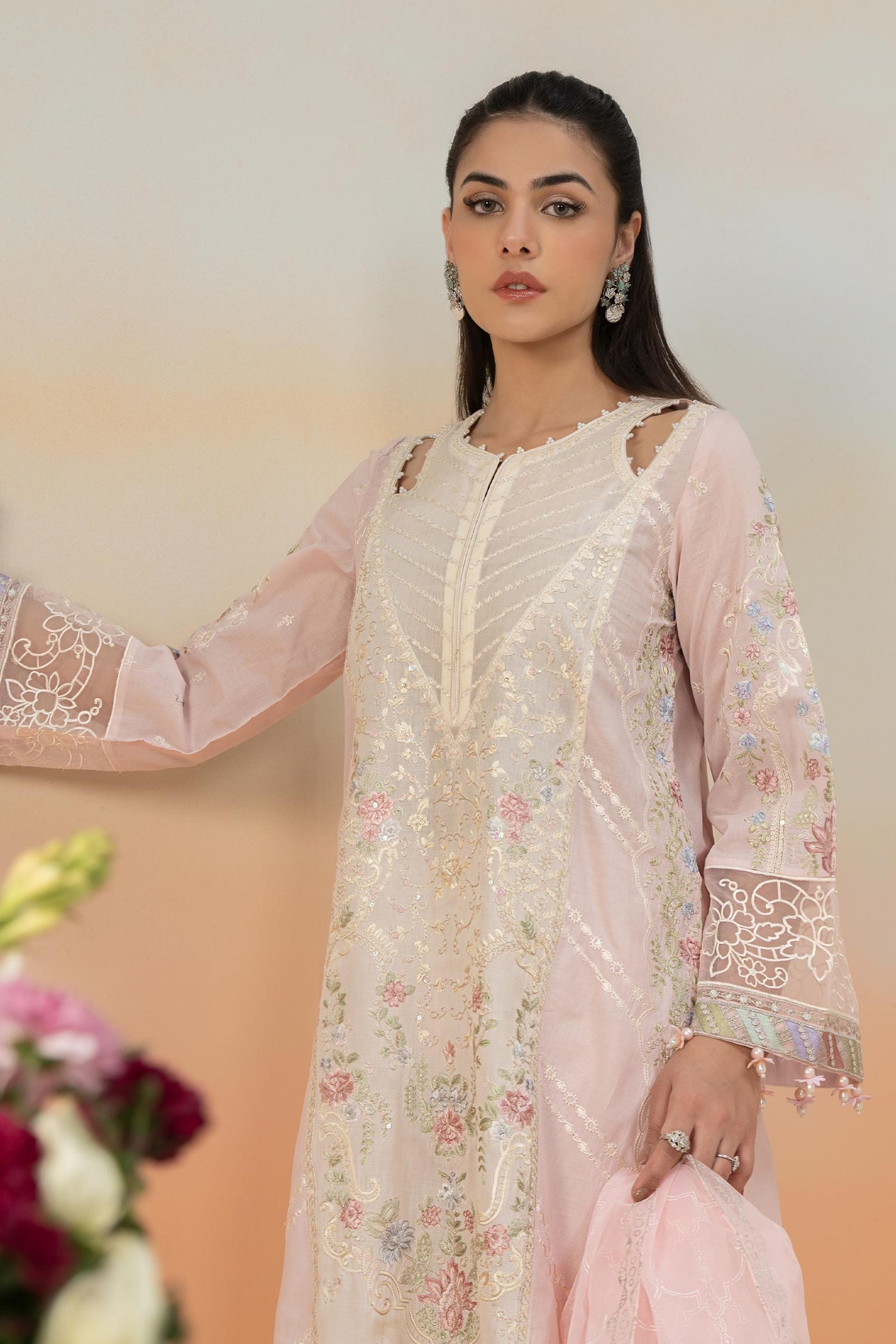 3 Piece Embroidered Lawn Suit | DW-EF25-69