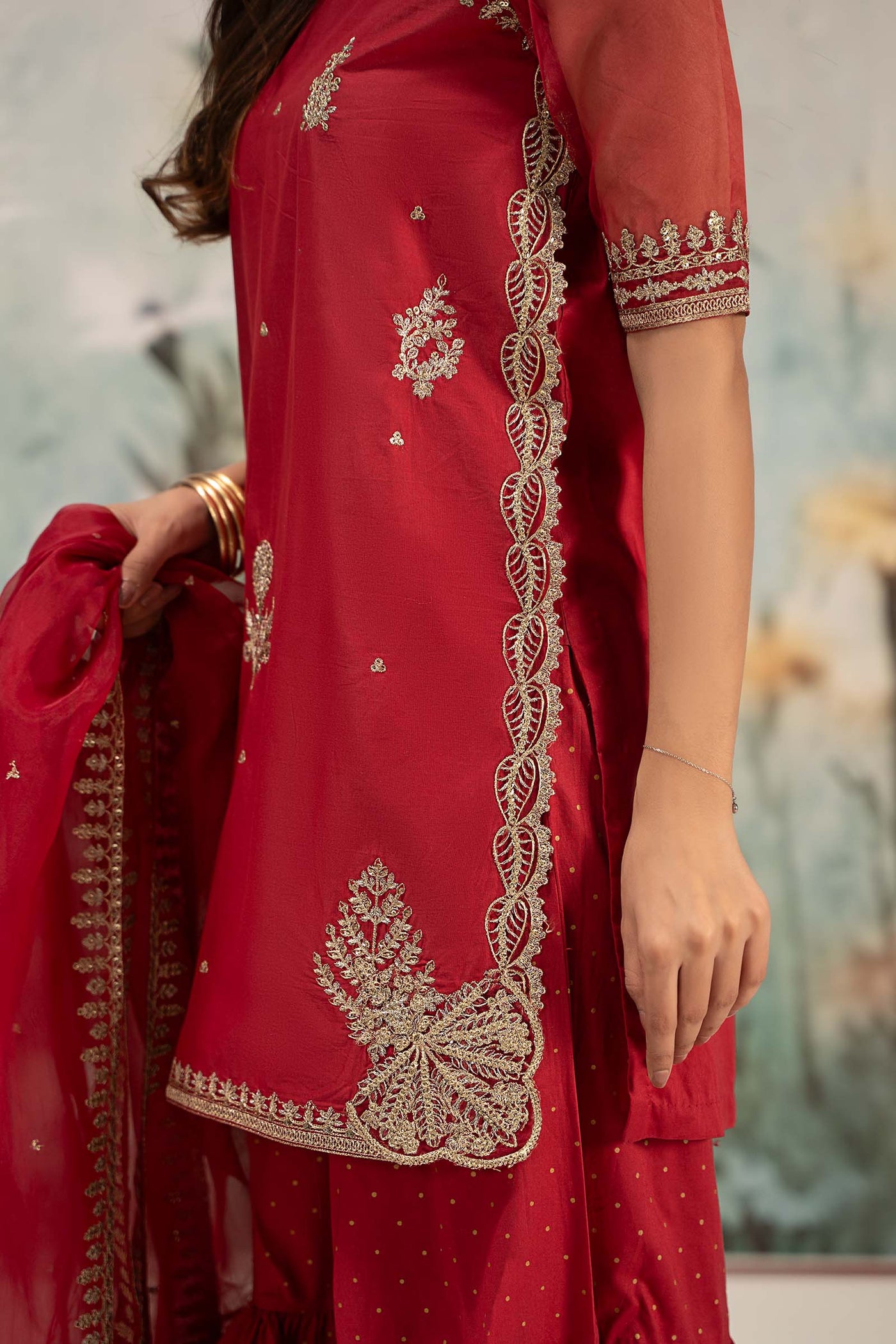 3 Piece Embroidered Lawn Suit | DW-EF25-102