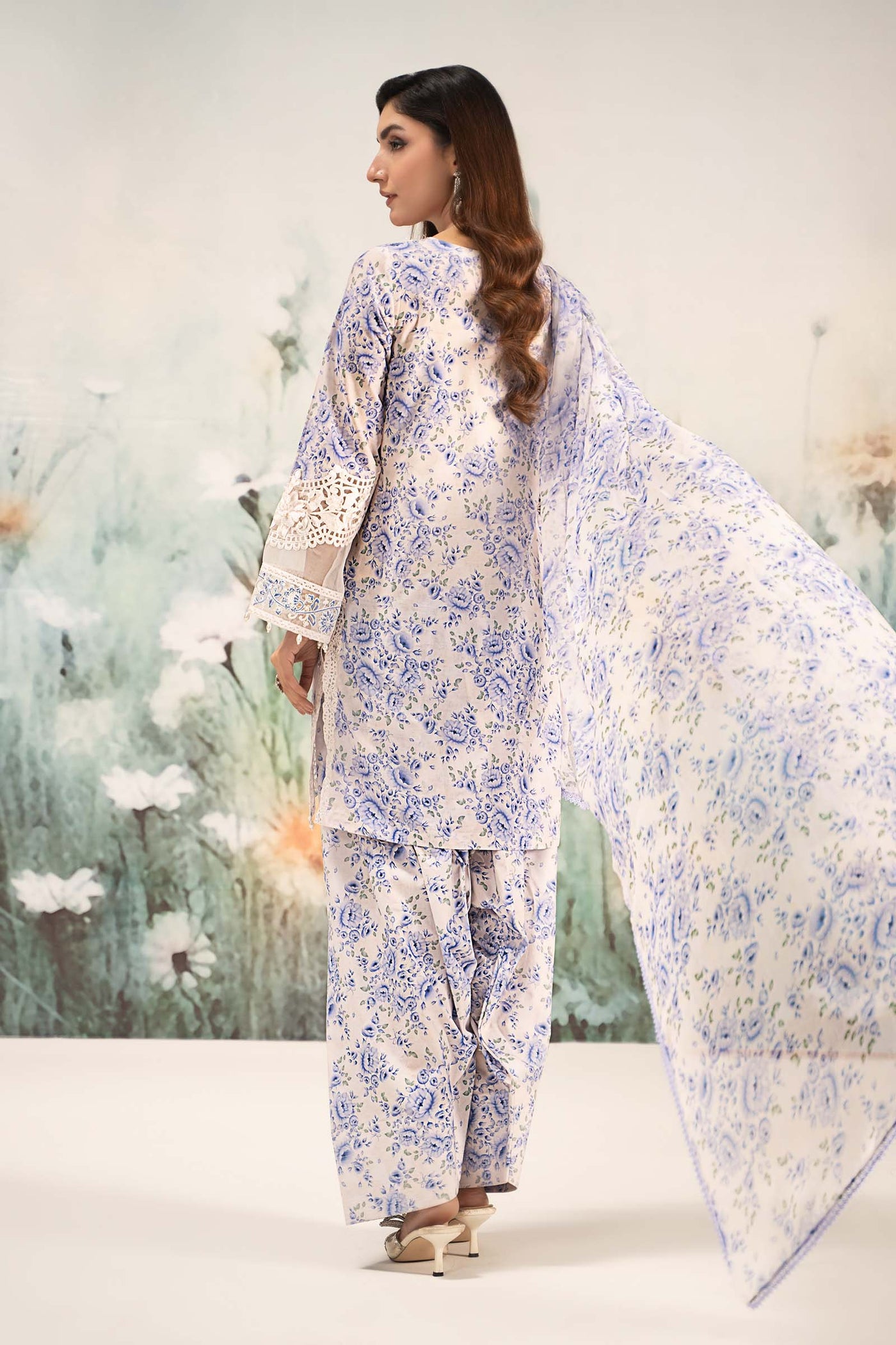 3 Piece Printed Lawn Suit | DW-EF25-36