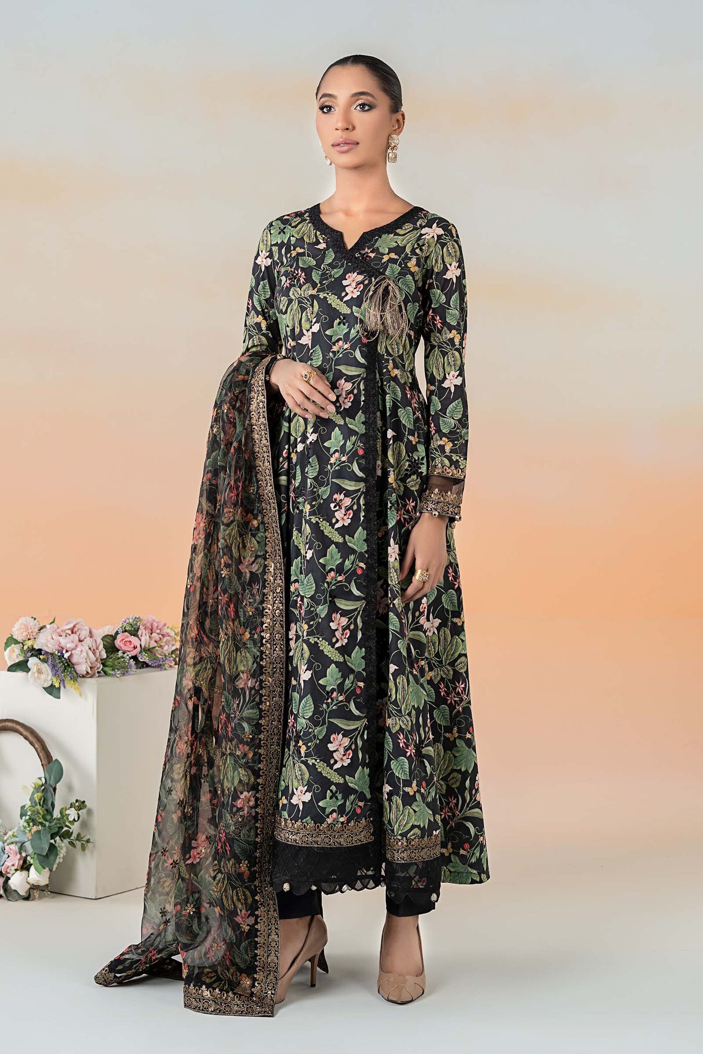 3 Piece Printed Lawn Suit | DW-EF25-90