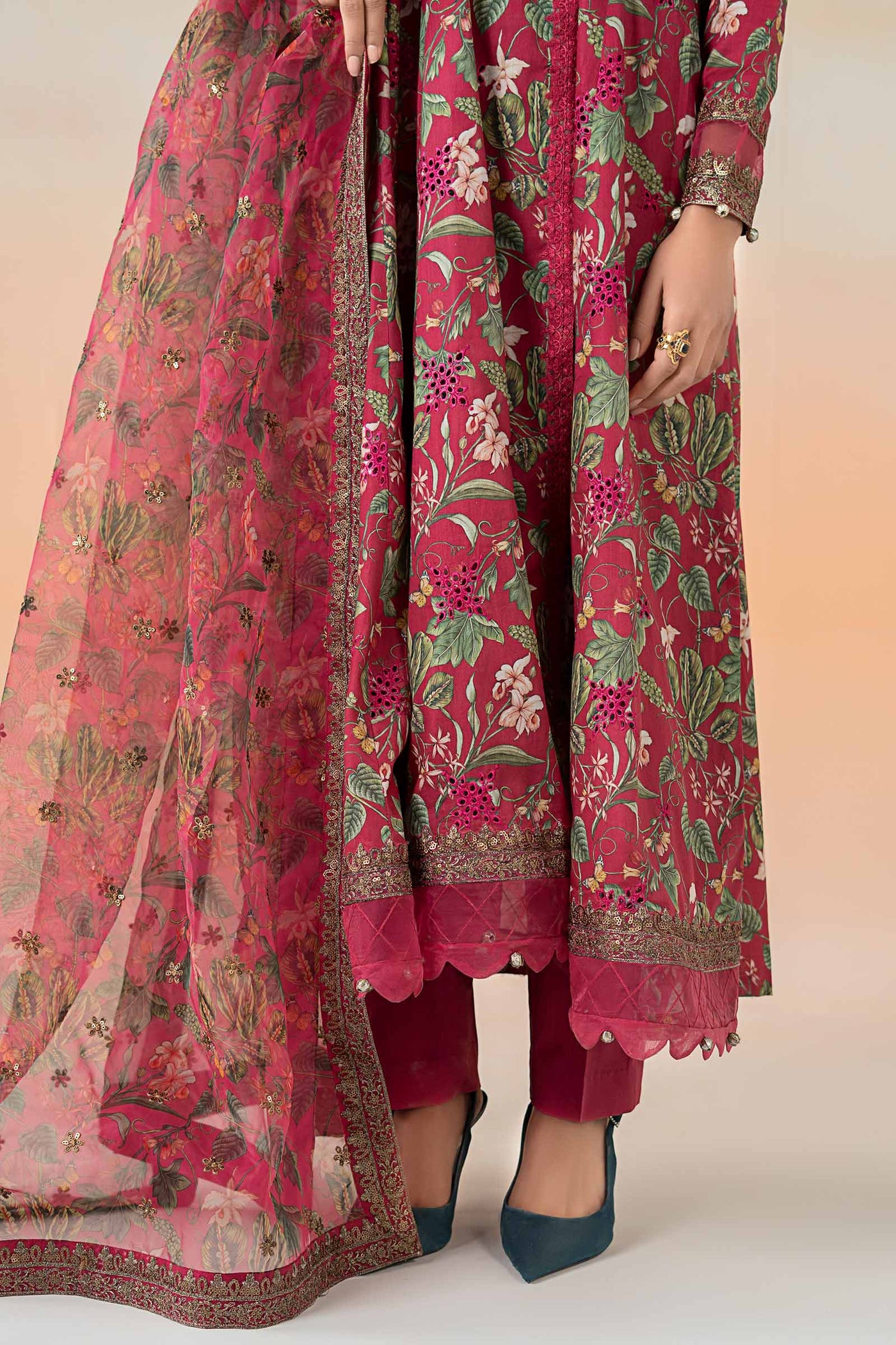 3 Piece Printed Lawn Suit | DW-EF25-90