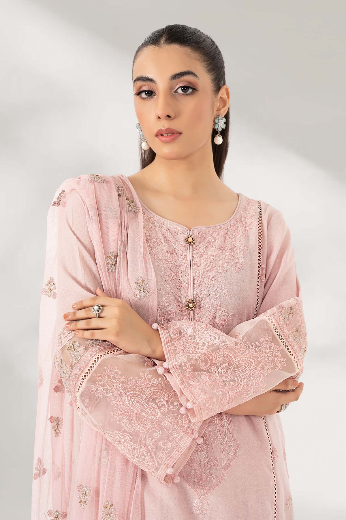 3 Piece Embroidered Lawn Suit | DW-EF22-05R1 – Maria.B. Designs (AE)