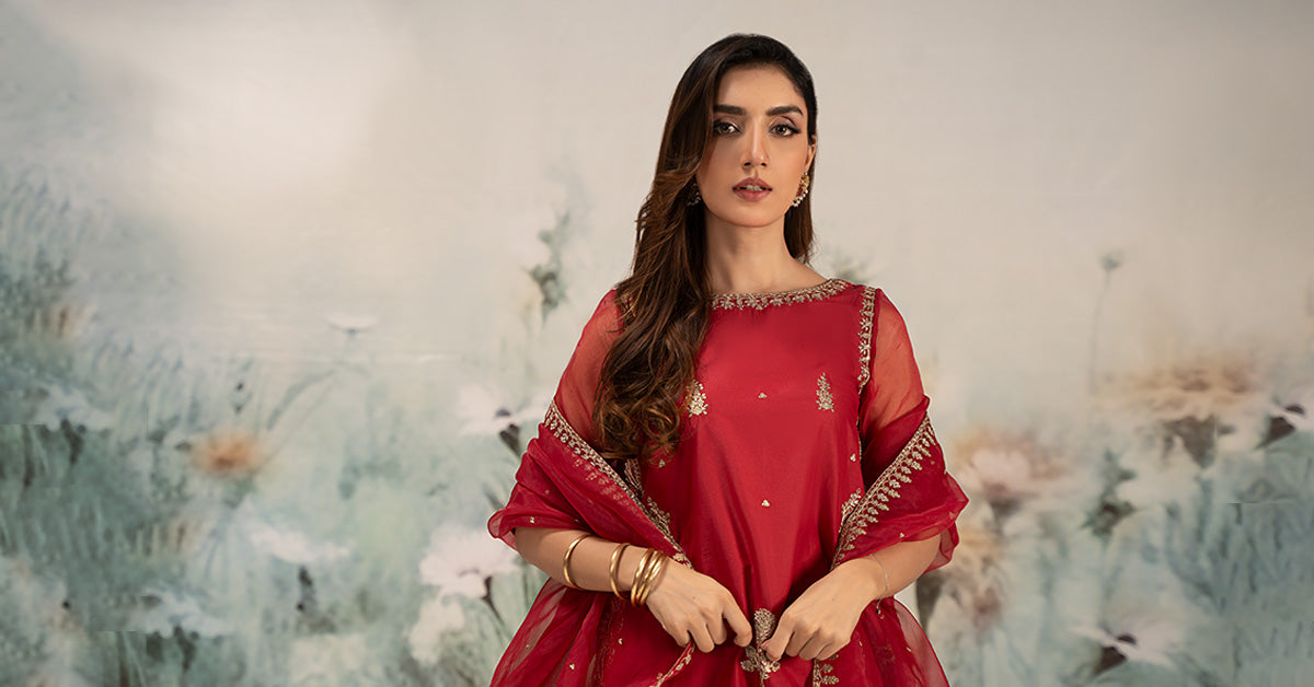 3 Piece Embroidered Lawn Suit | DW-EF25-102