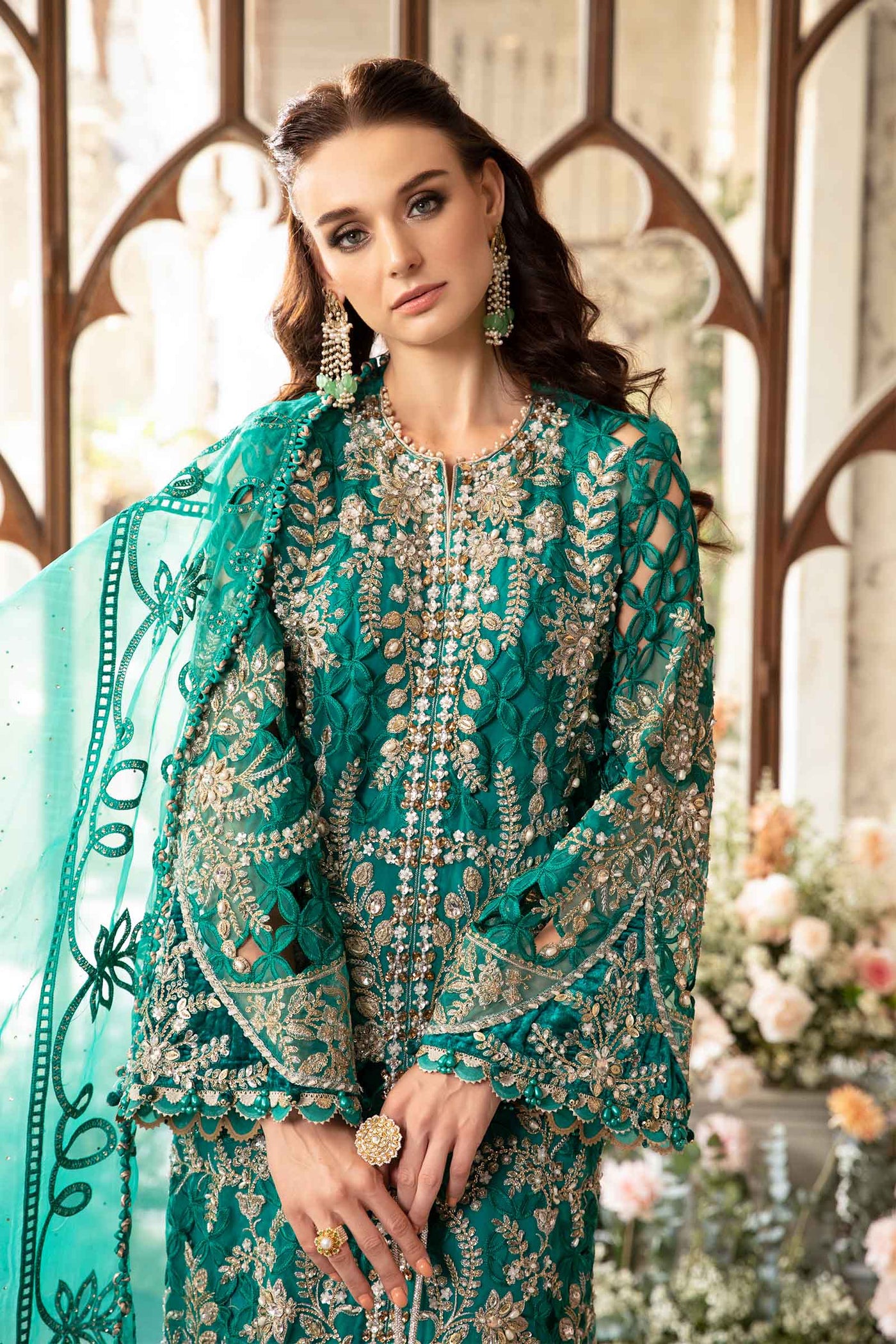 3 Piece Unstitched Embroidered Suit | BD-2806