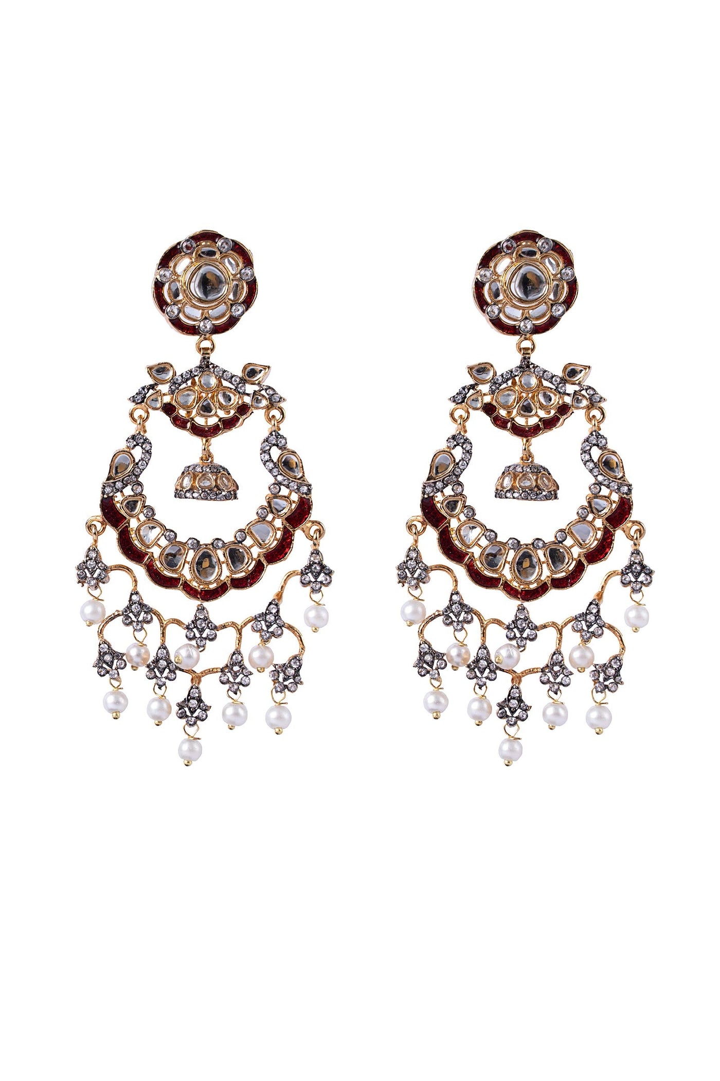 Kundan Chandbali Earrings | JER-EF25-01