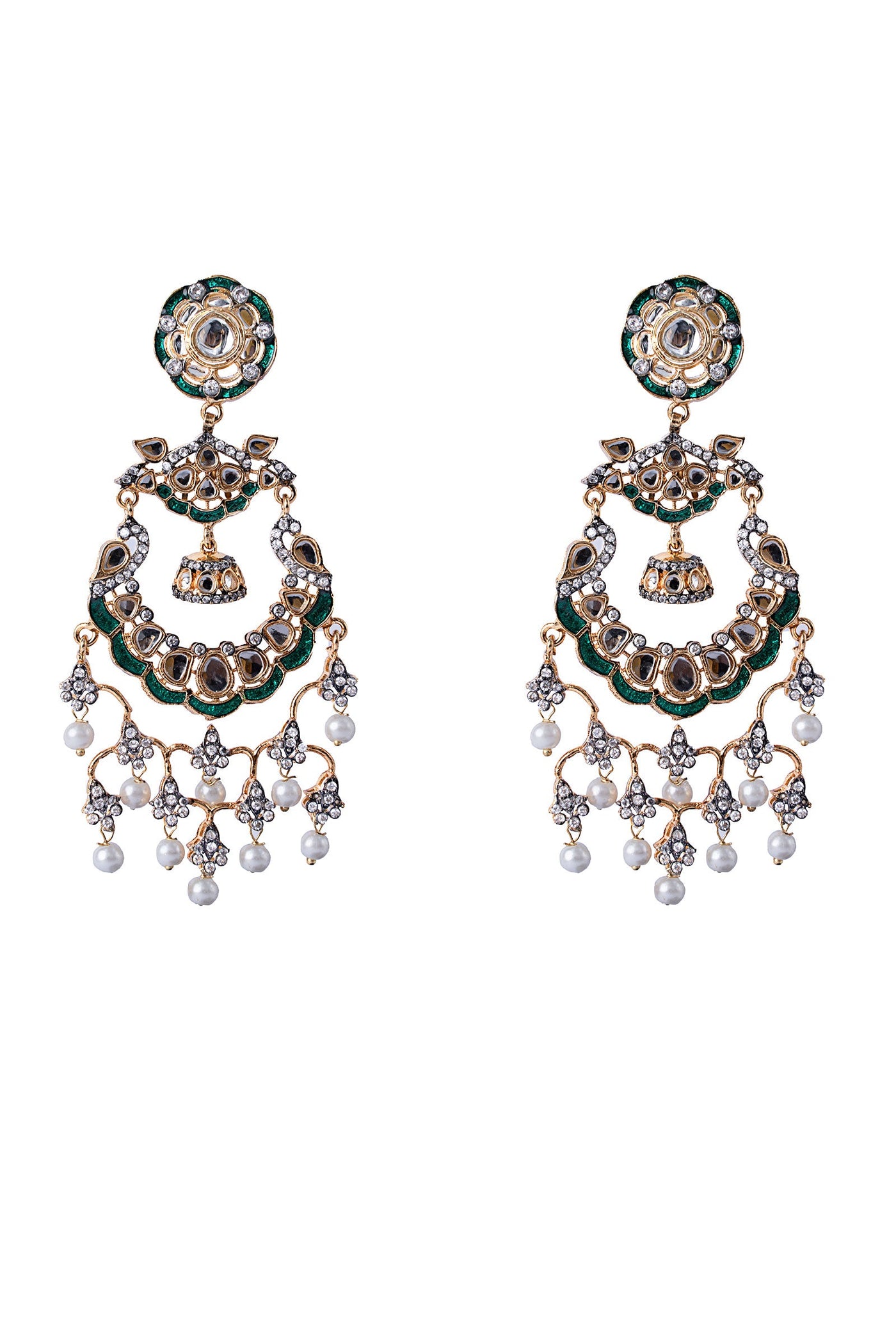 Kundan Chandbali Earrings | JER-EF25-01