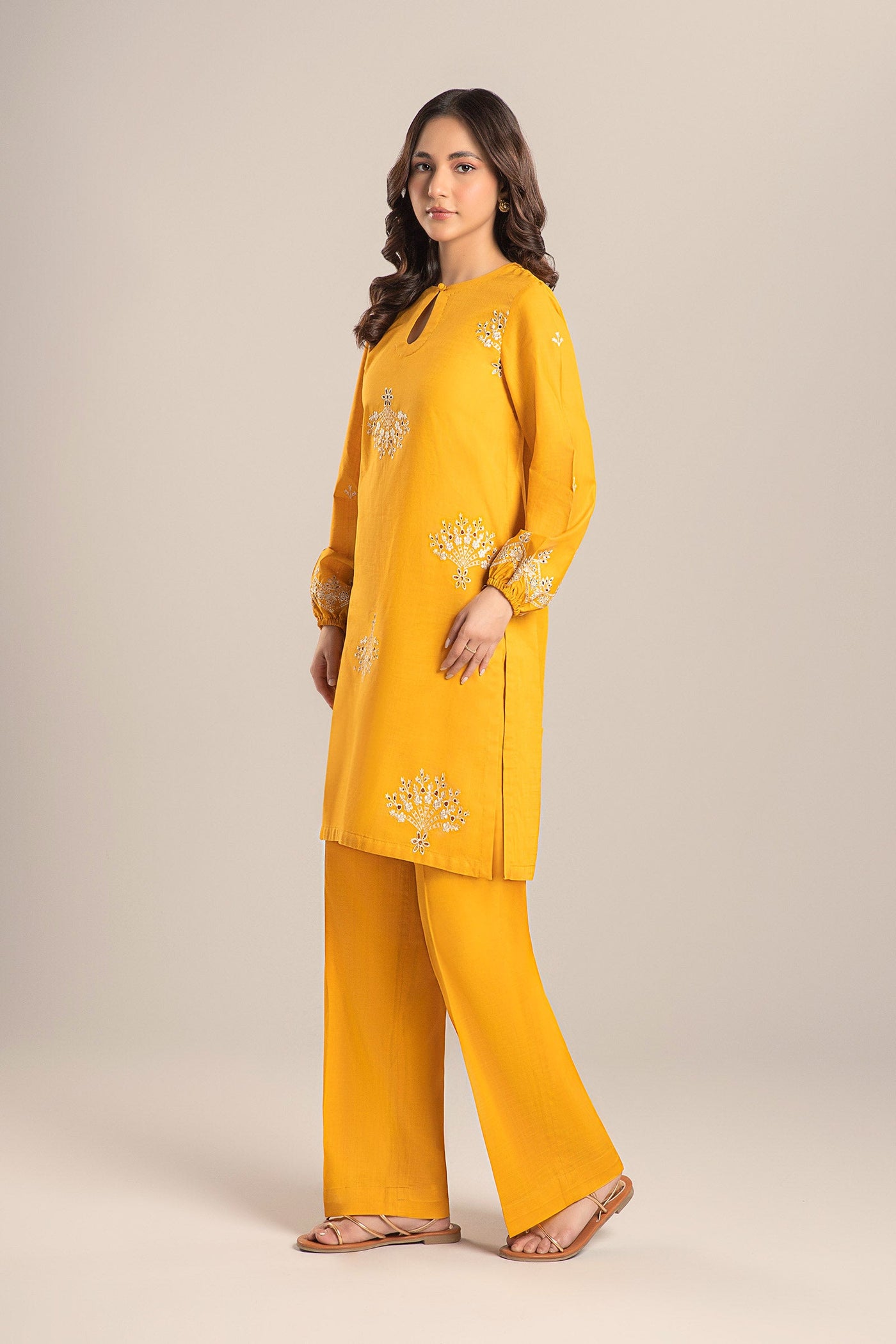 2 Pc Embroidered Crosshatch Lawn Suit | MB-CS25-123