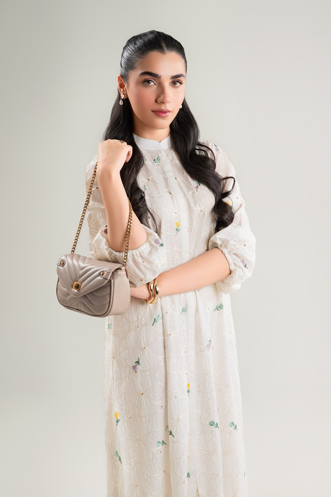 Embroidered Lawn Dress | MB-CS25-201-A