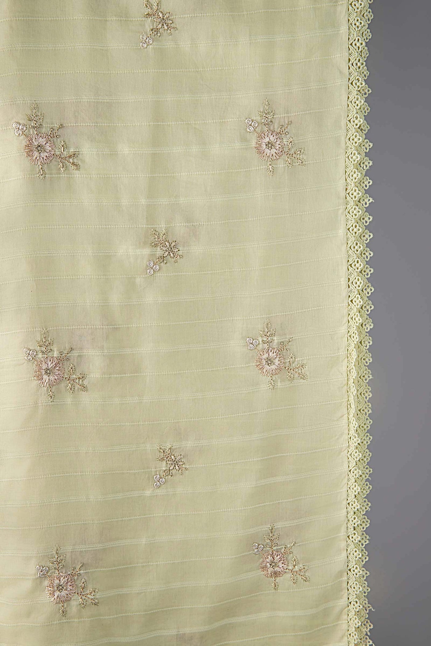 Embroidered Textured Voile Dupatta | MB-CS25-26