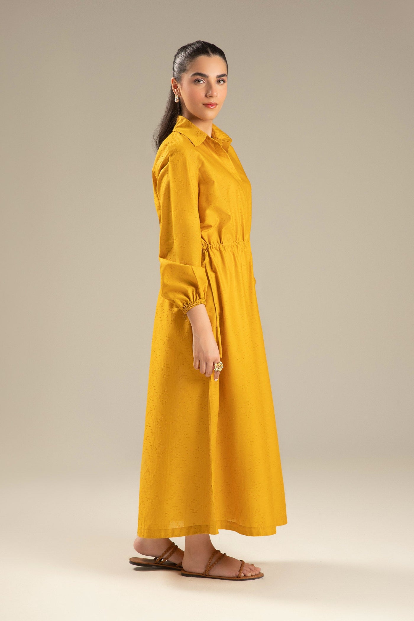 Dyed Textured Dress | MB-CS25-45