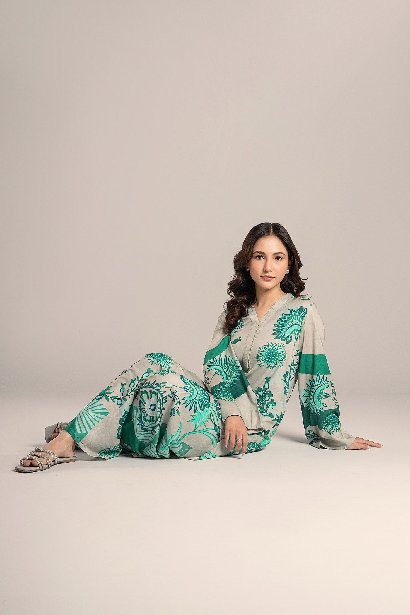 2 Pc Printed Arabic Lawn Suit | MB-CS25-67