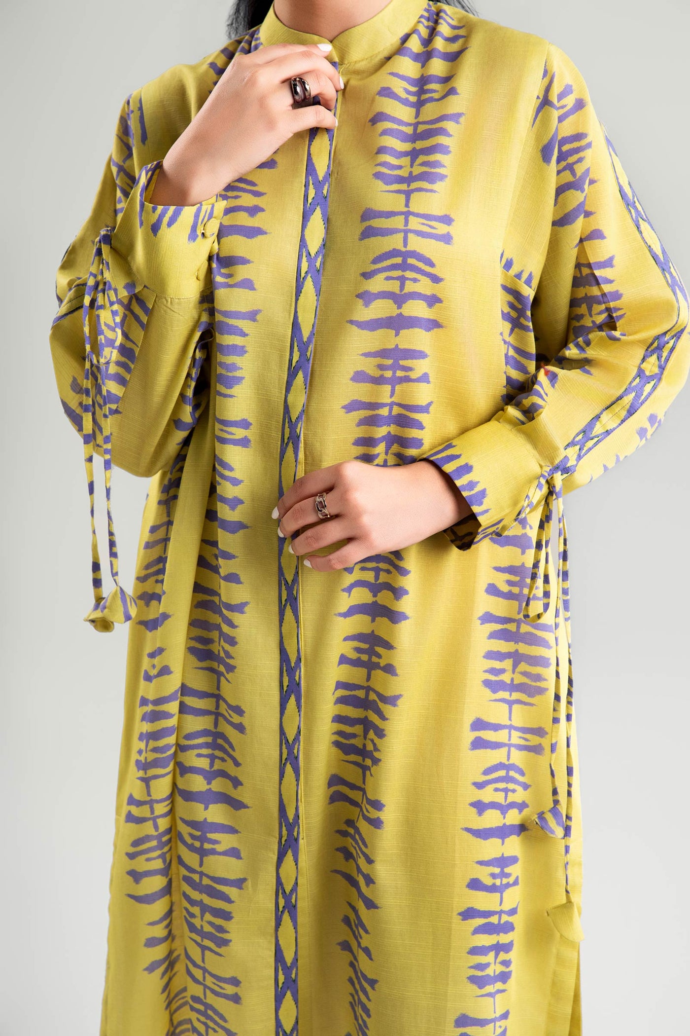 Printed Slub Lawn Tunic | MB-CS25-71