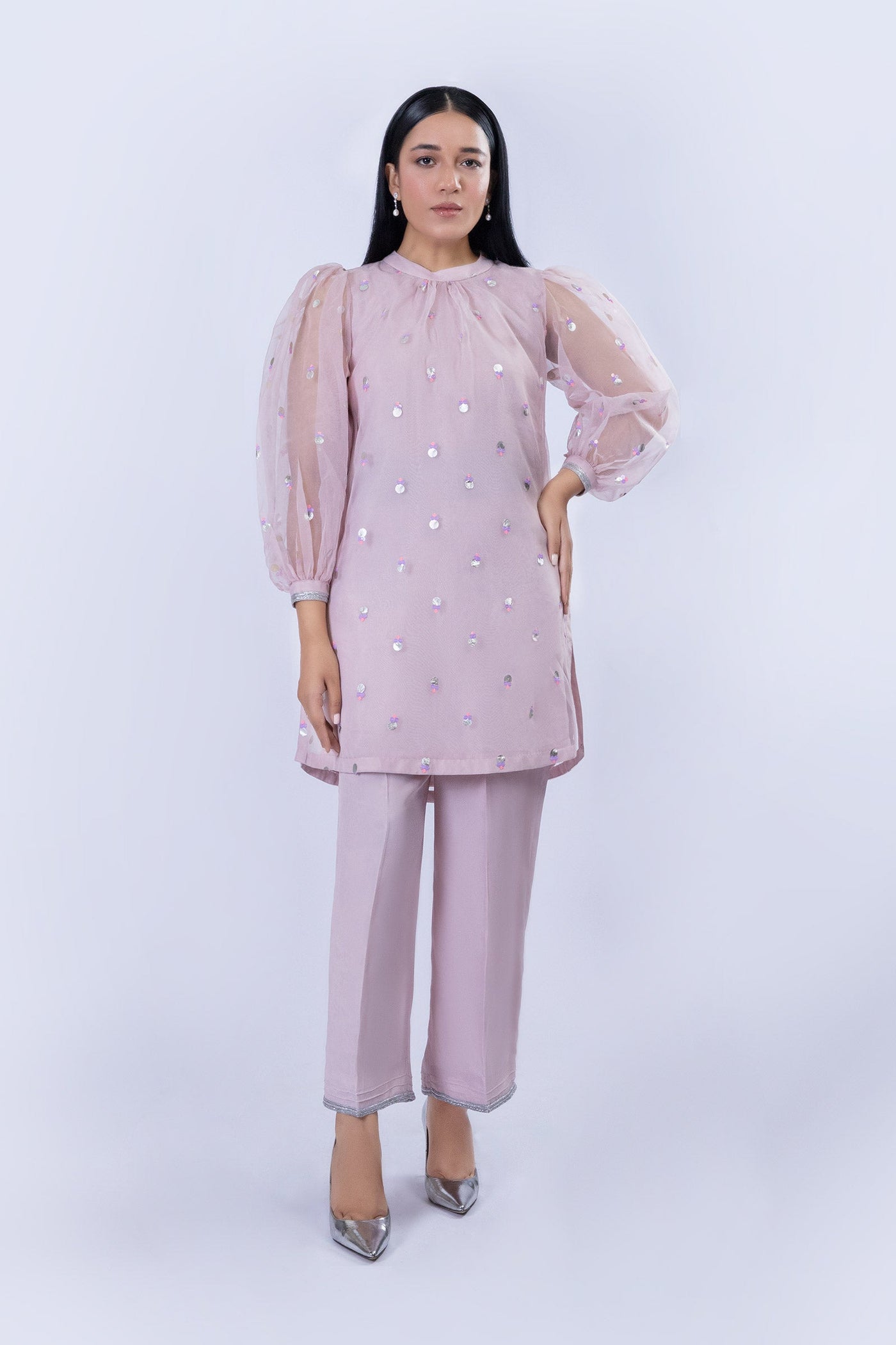 2 Piece Shirt with Culottes pants | MB-F23-414