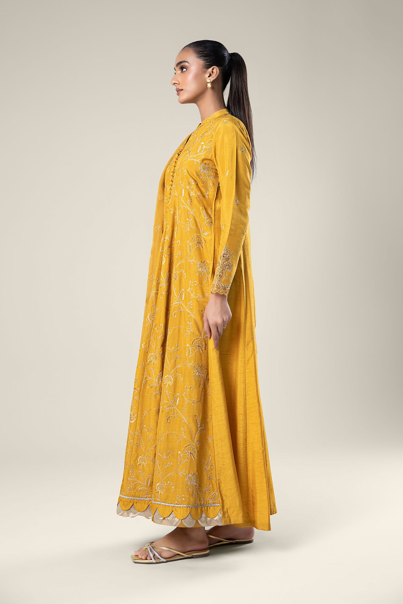 2 Pc Embroidered Raw Silk Suit | MB-WF24-35