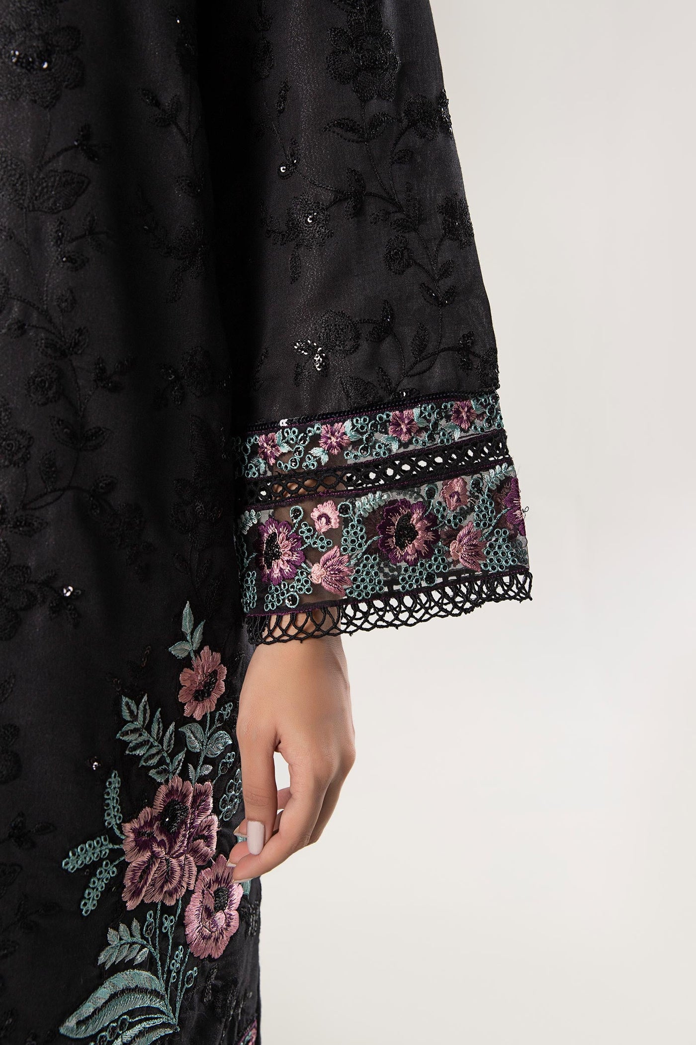 Embroidered Silk shirt | MB-WF24-12