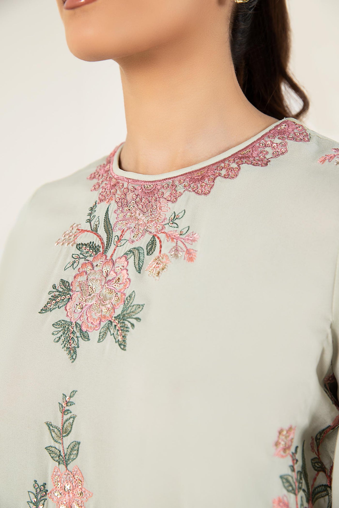 3 Pc Embroidered Chiffon Suit | MB-WF24-41