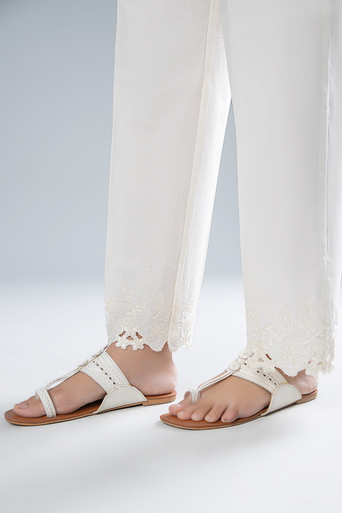 Embroidered Cambric Trouser | MB-WS24-06