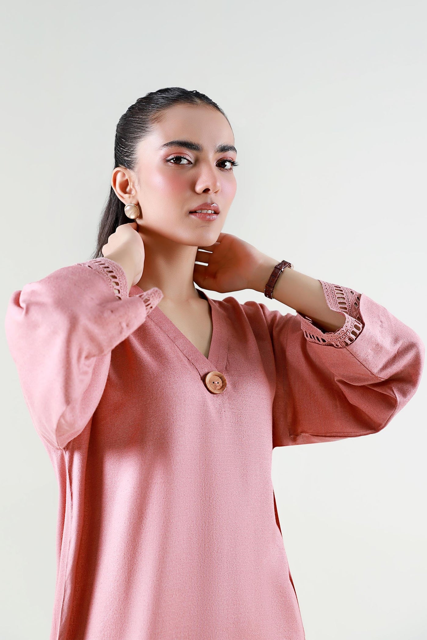 Dyed Rib Karandi Shirt | MB-WS24-107