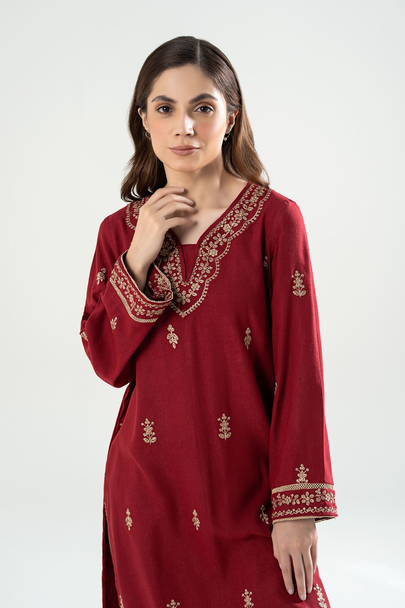 Embroidered Wool Shirt | MB-WS24-115