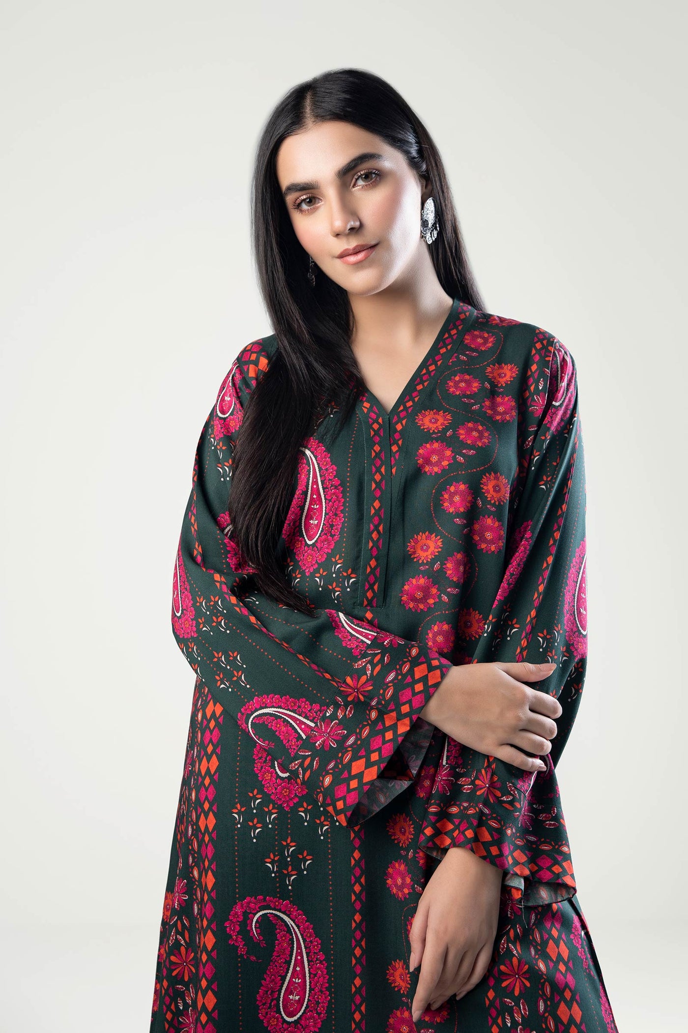 2 Pc Printed Linen Suit | MB-WS24-138