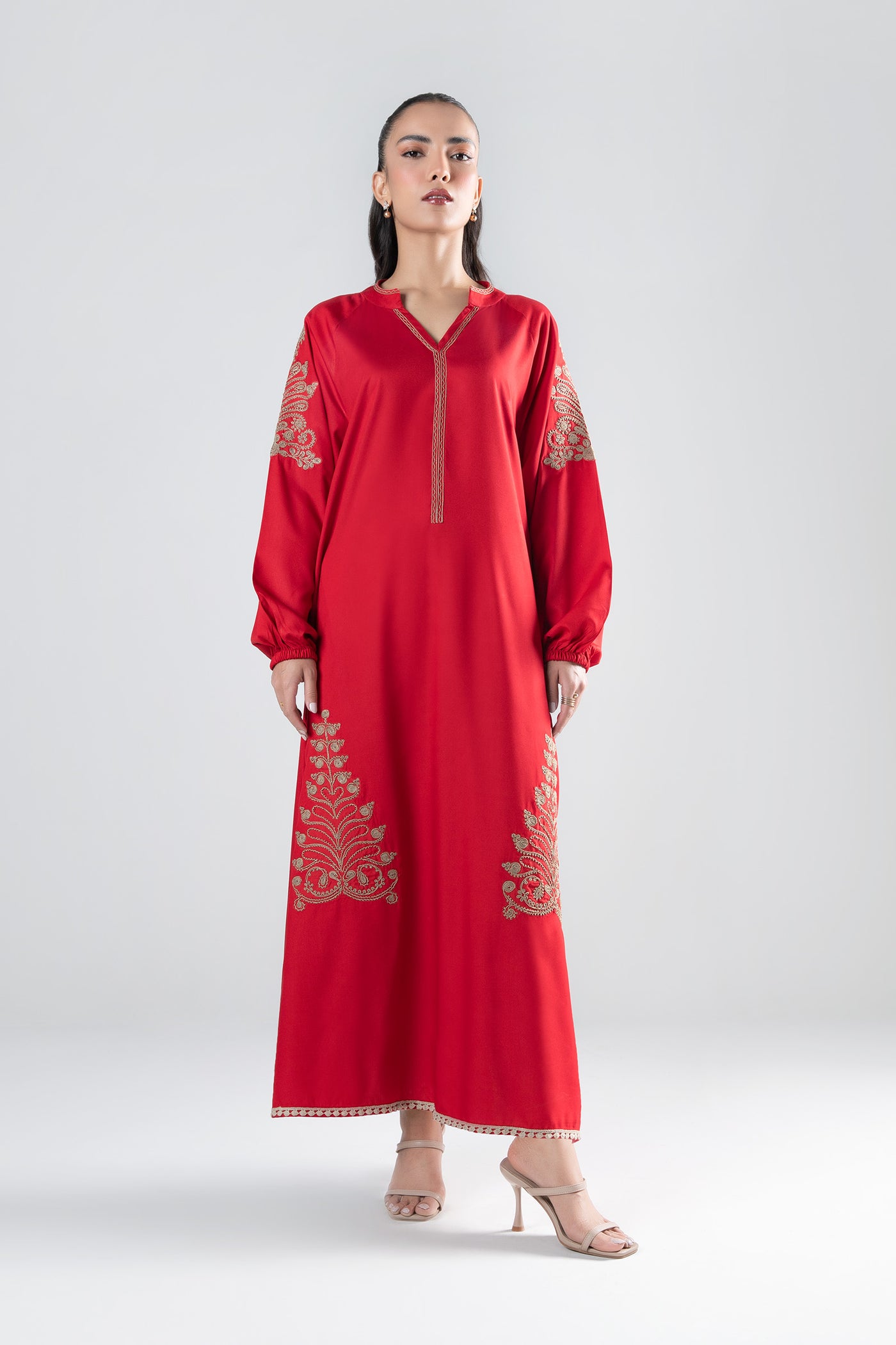 Embroidered Linen Shirt | MB-WS24-180