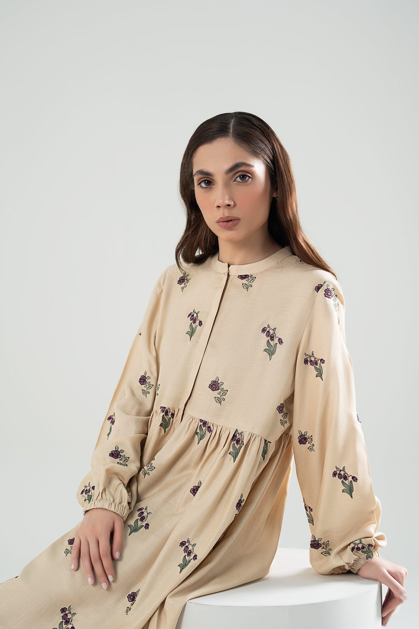 Embroidered Twill Shirt | MB-WS24-34-B