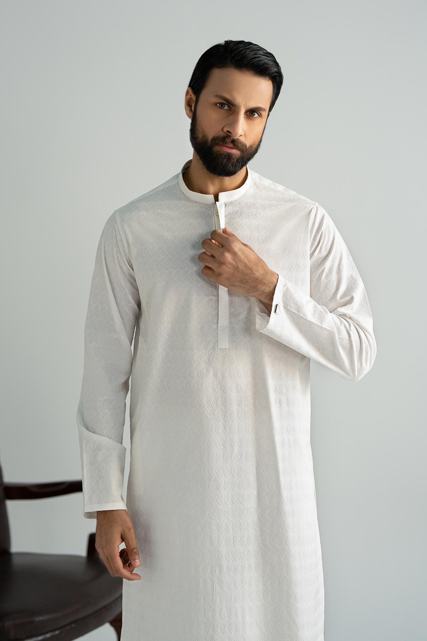 Embroidered Cotton Kurta | MBM-KR25-07