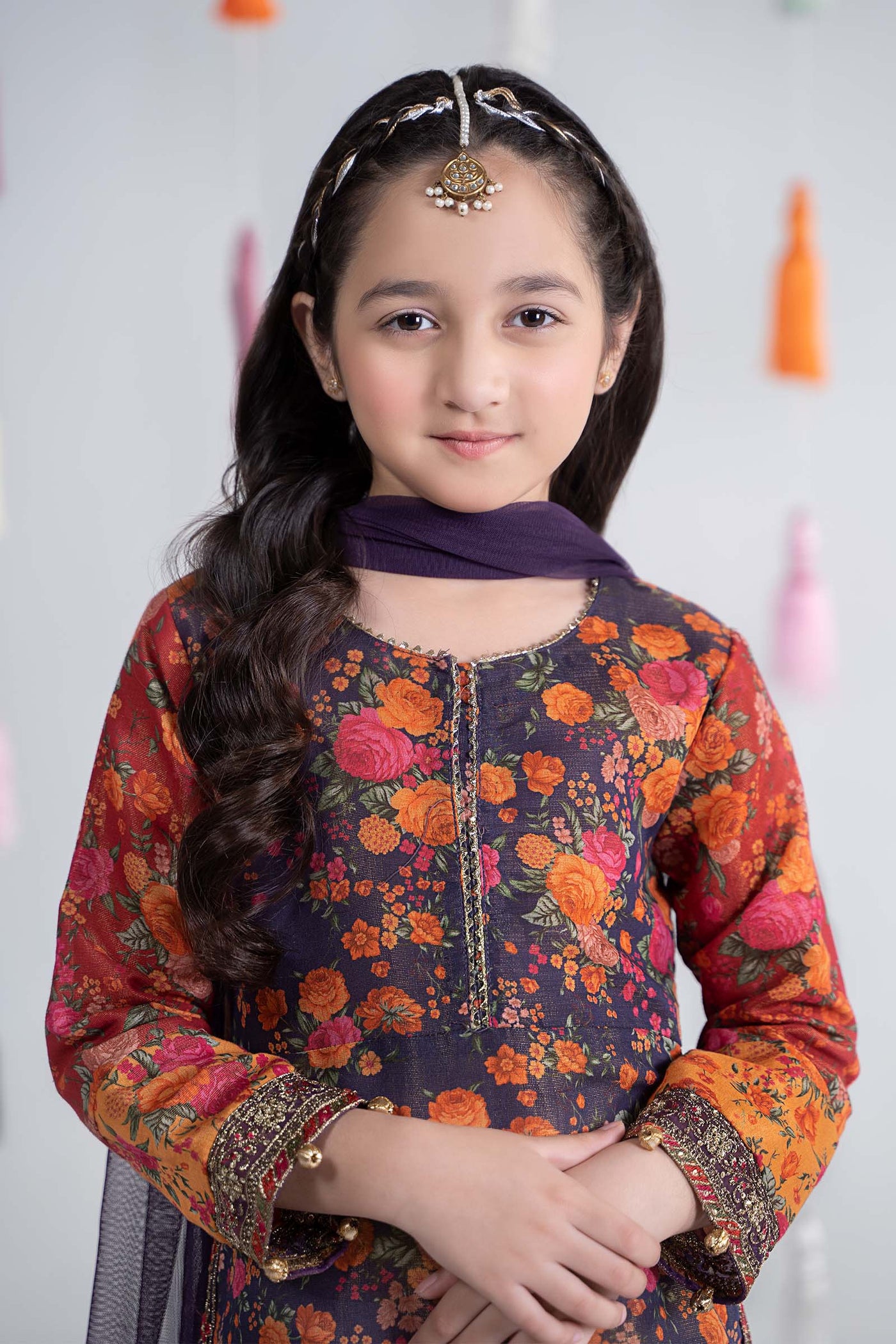 3 Piece Printed Cotton Masoori Suit | MKD-EA24-04