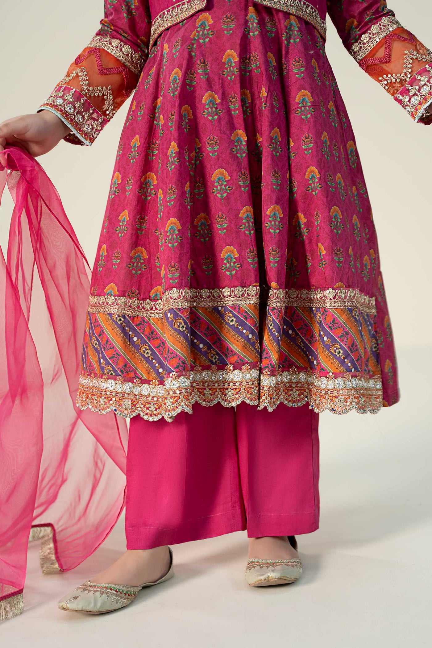 4 Piece Embroidered Frock | MKD-EF22-28R1