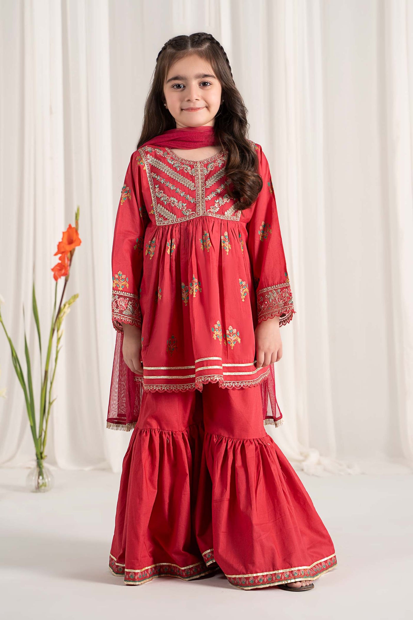 3 Piece Embroidered Lawn Suit | MKD-EF25-15