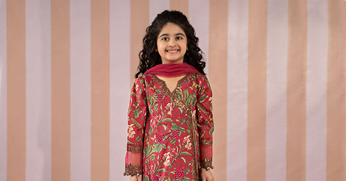 3 Piece Printed Lawn Suit | MKD-EF25-18