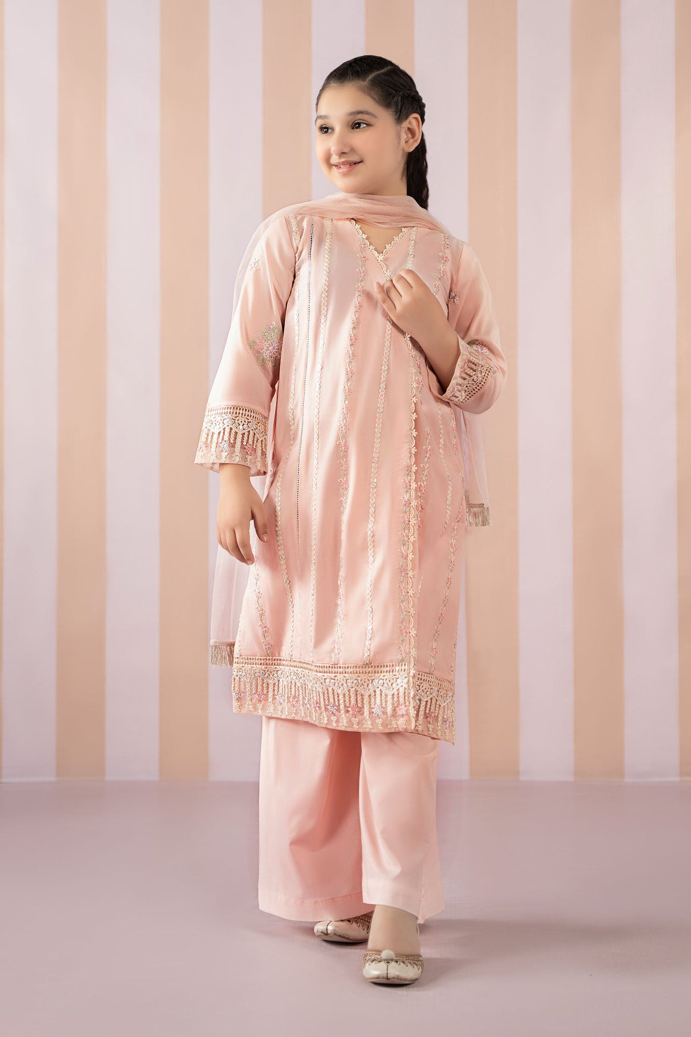 3 Piece Embroidered Lawn Suit | MKD-EF25-51