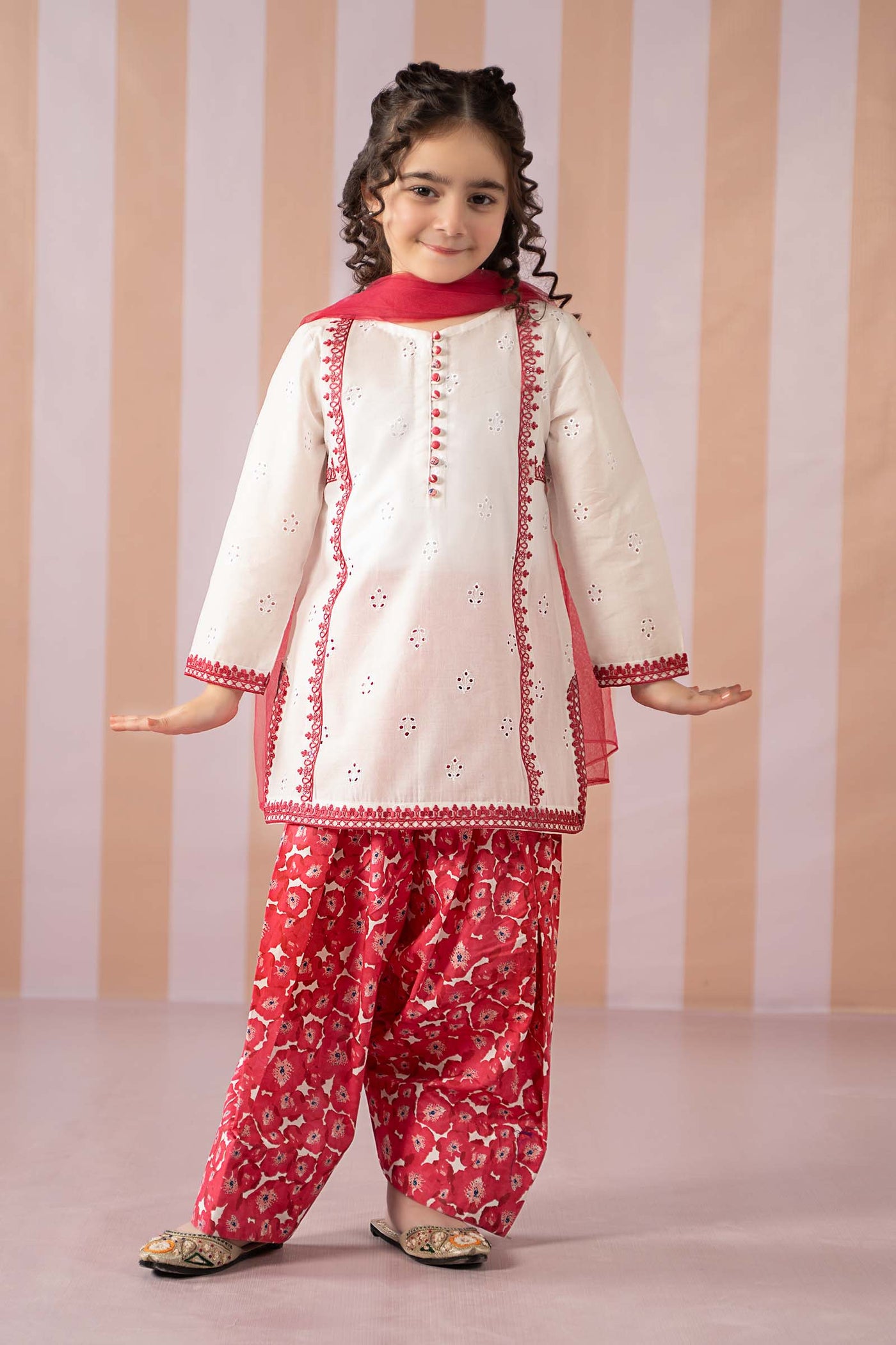 3 Piece Embroidered Lawn Suit | MKD-EF25-66