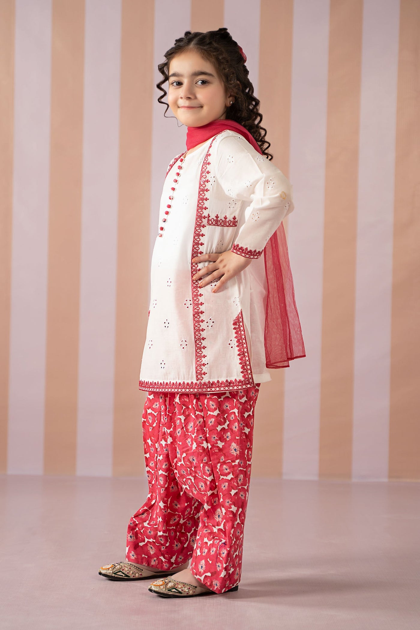 3 Piece Embroidered Lawn Suit | MKD-EF25-66