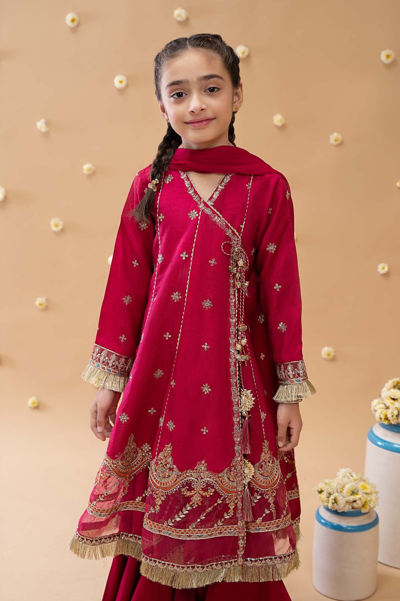 3 Piece Embroidered Suit | MKS-EA23-01R1