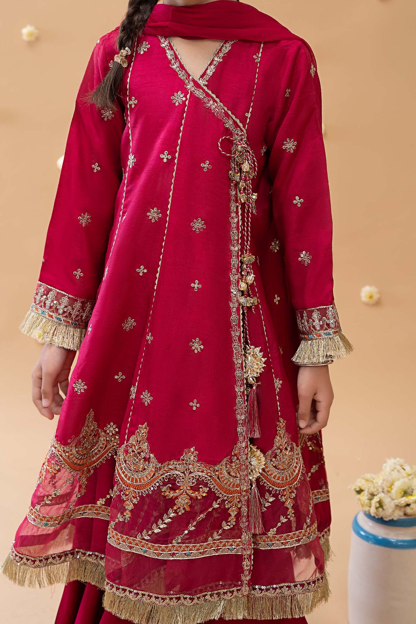 3 Piece Embroidered Suit | MKS-EA23-01R1