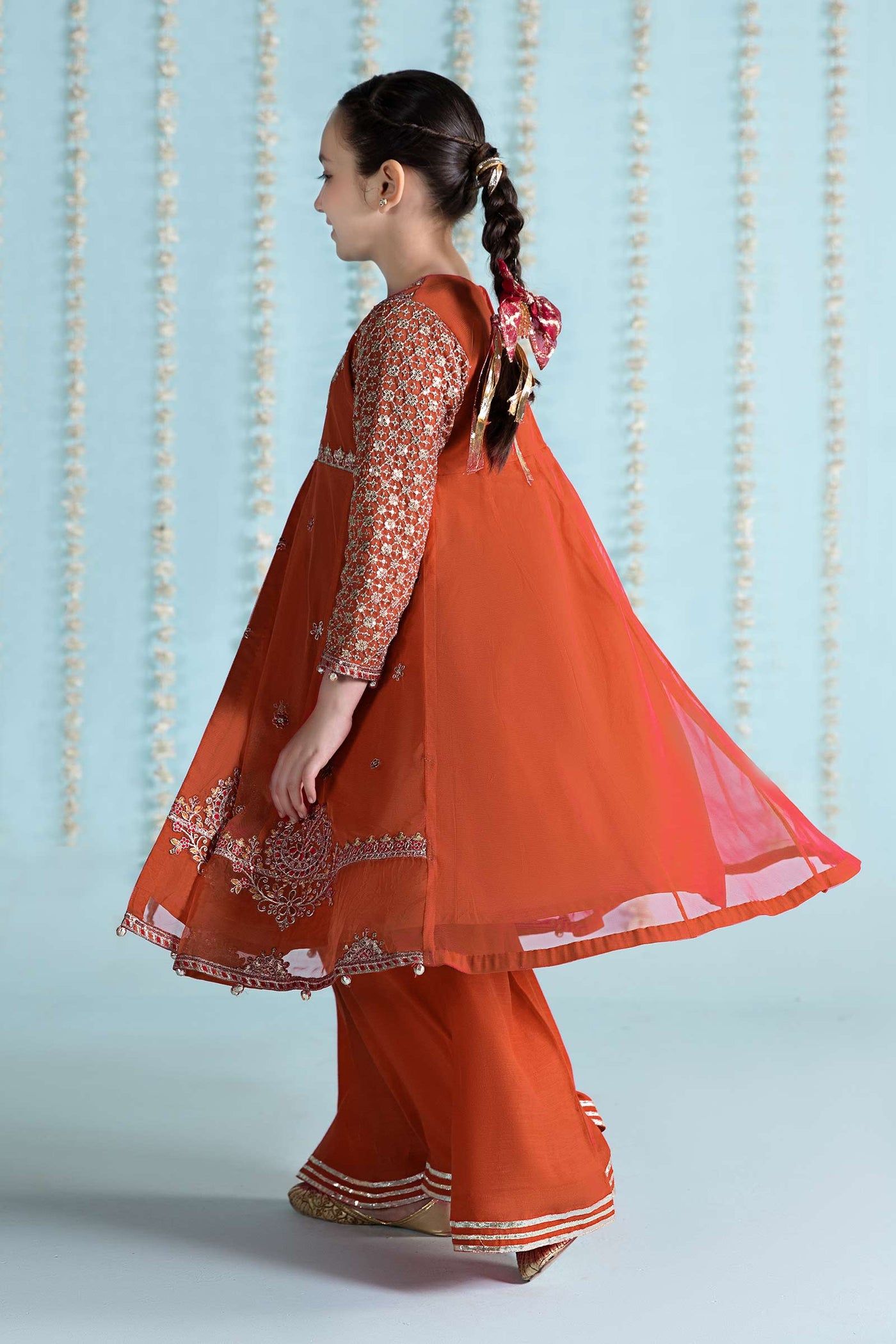 3 Piece Embroidered Net Suit | MKS-EA24-02