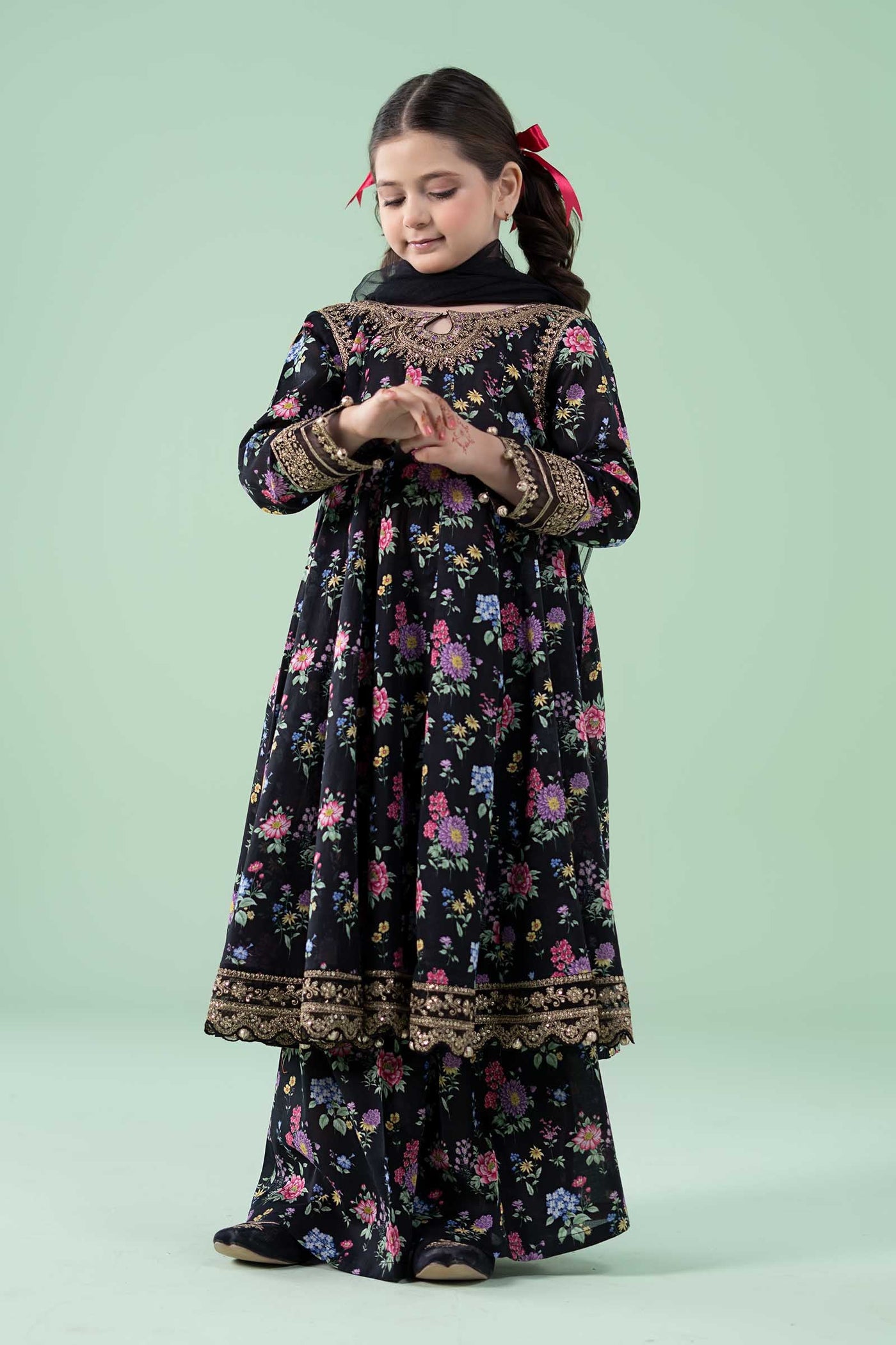 3 Piece Embroidered Lawn Suit | MKD-EA25-03