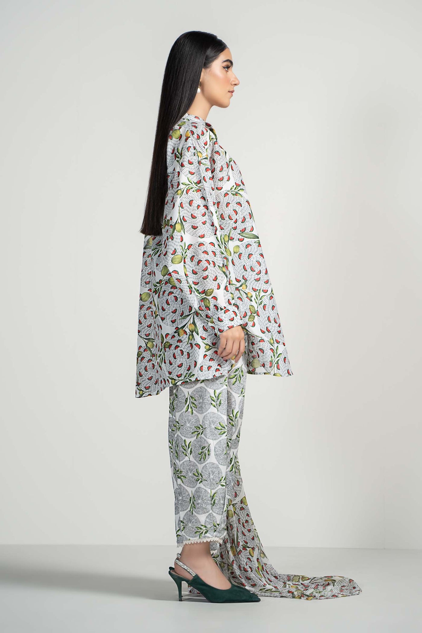 3 Piece Printed Lawn Suit | PS-PF24-02